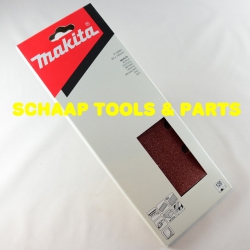 Schuurblad  93x185mm P120 red velcro per 10 verpakt | P-35891